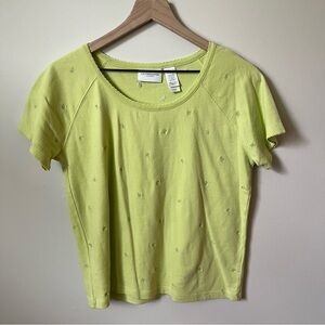 Liz Claiborne Light Green Short Sleeve Tee